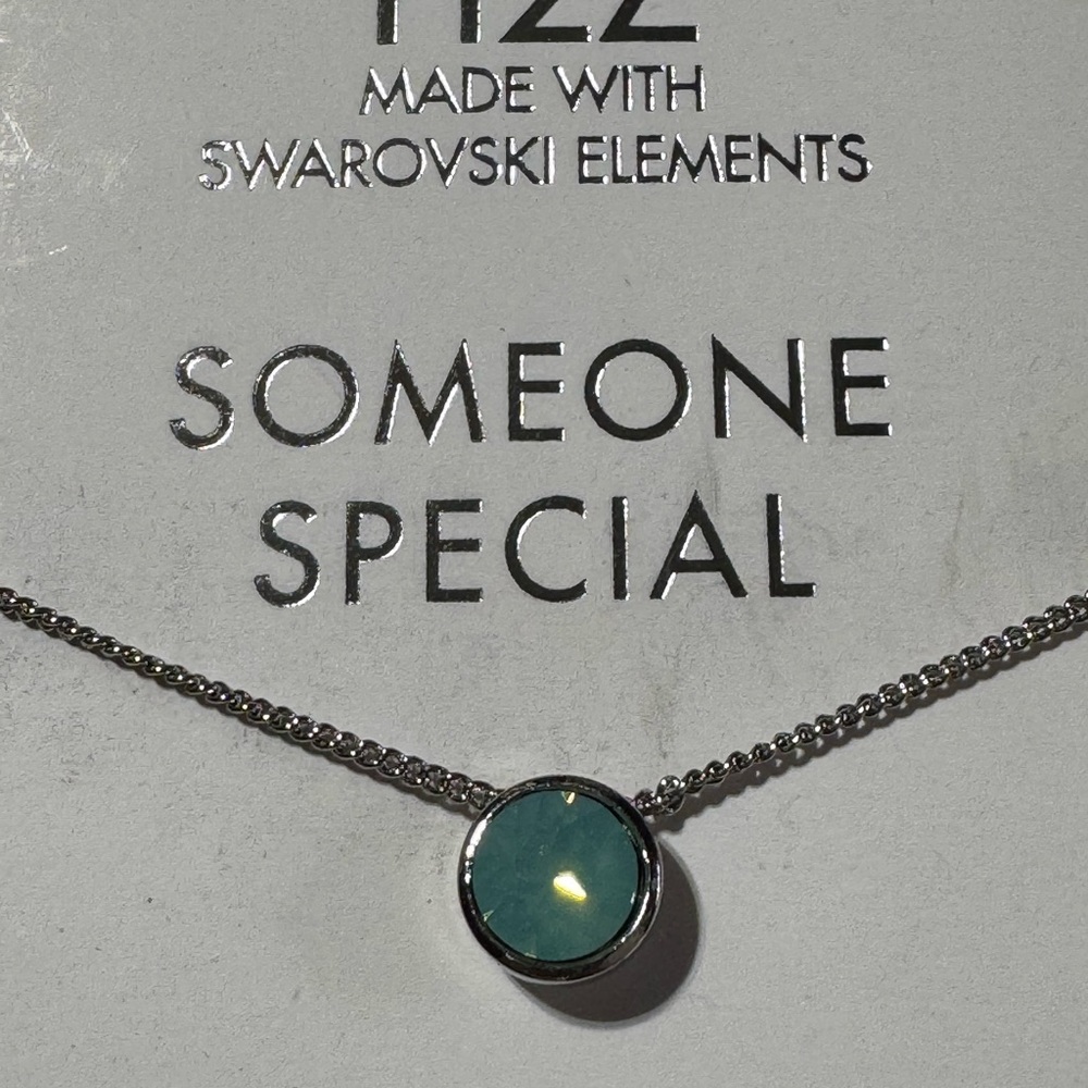 Silver Necklace with Swarovski Elements. New in box